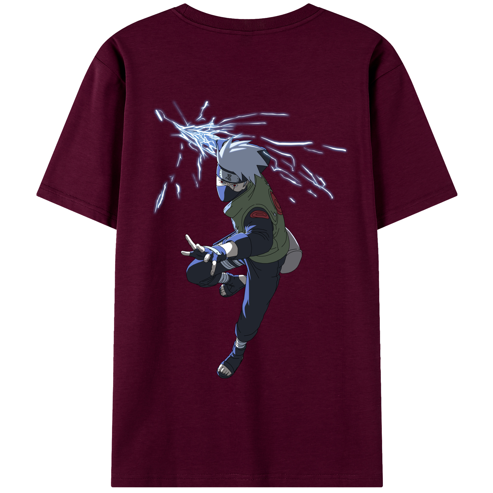 （画像用） NARUTO -ナルト- はたけ カカシ Hatake Kakashi レディース半袖Tシャツ(バックプリント)